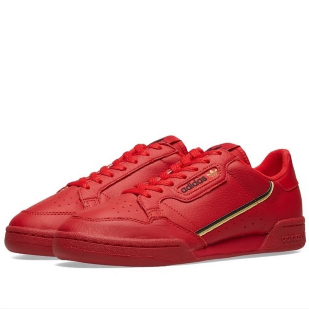 Adidas Red Retro 80’s Continental Sneakers size 7